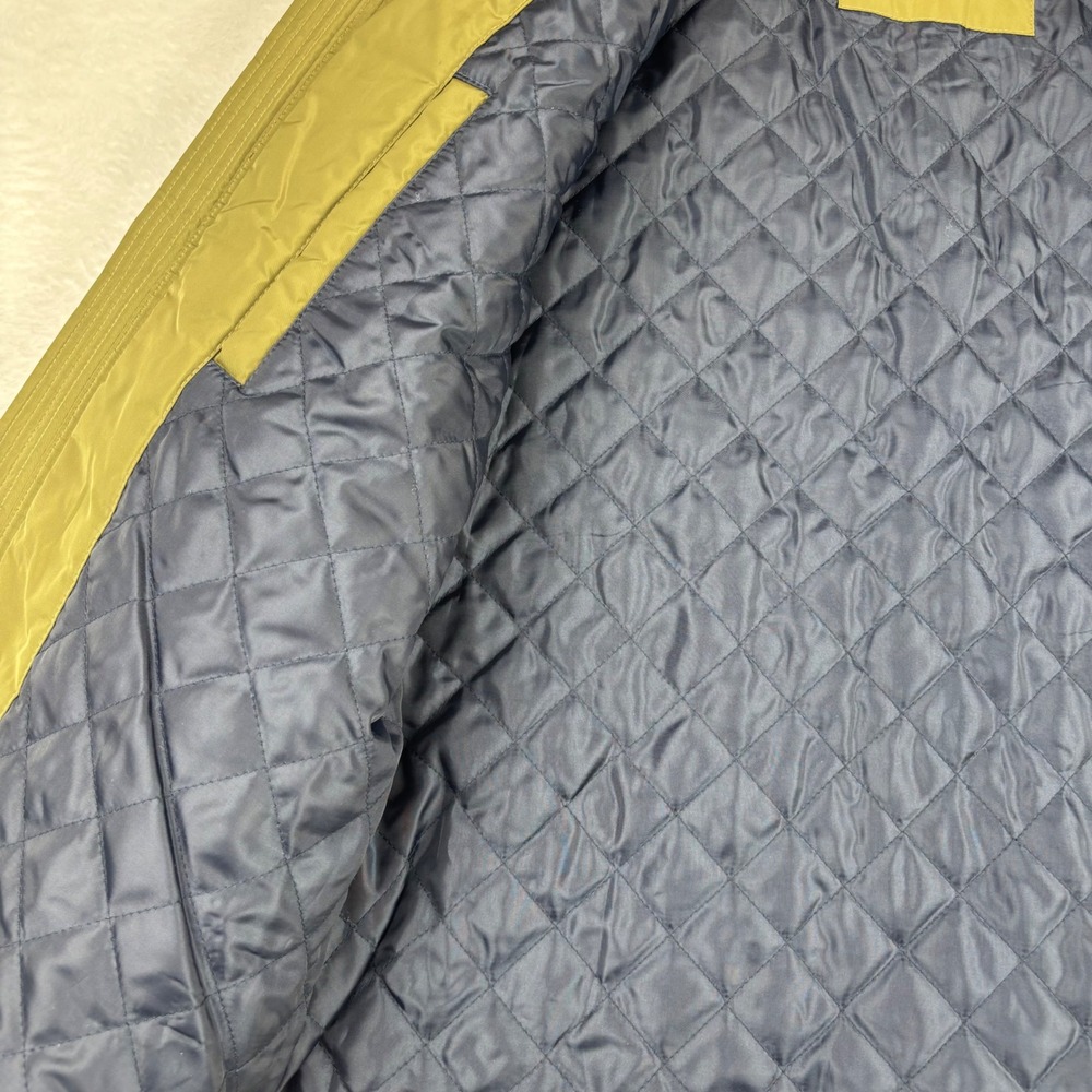 Lucky Brand Mens Olive Green Cafe Racer Moto Jacket Large Quilted Lining - Picture 5 of 9